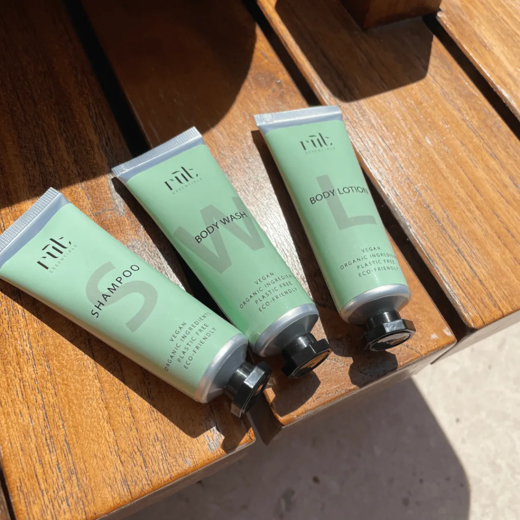 Plastic free hotel amenities, plastic free hotel toiletries